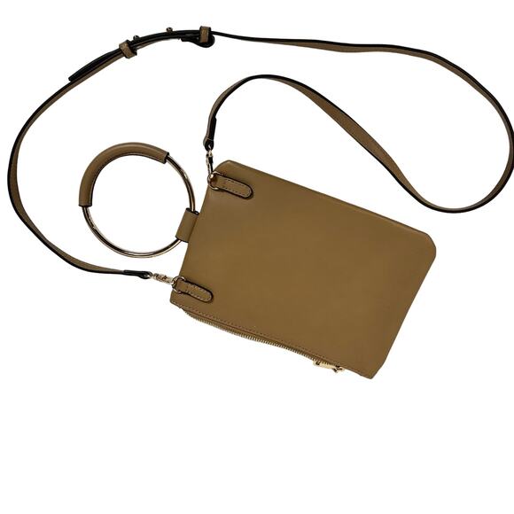 NWOT Inc International Concepts Tan Charlii Crossbody Bangle Purse Minimalist - Picture 1 of 12